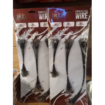 Stalen onderlijnen op kaart (72 stuks) 3 maten