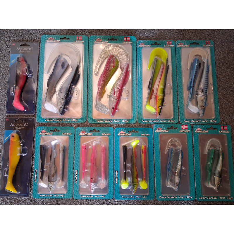 Shad pakket "Norway" Heilbot/Kabeljauw/Pollak...