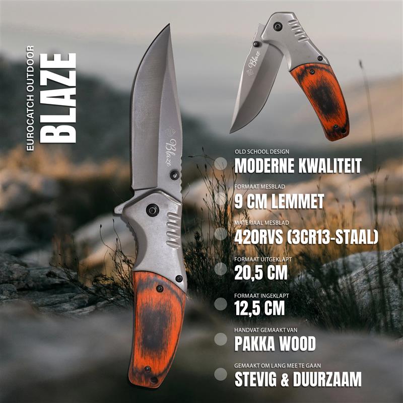Blaze Zakmes (Eurocatch) 420RVS Lemmet