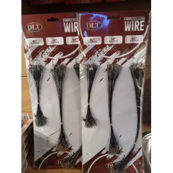 Stalen onderlijnen op kaart (72 stuks) 3 maten